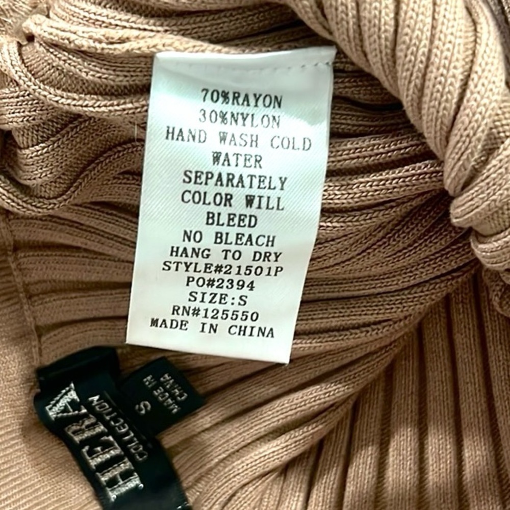 Hera Collection Ribbed Convertible Yoga Leggings,Heavyweight Boho Lounge,Size S - Picture 6 of 9
